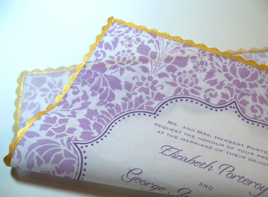 Handkerchief Wedding Invitation